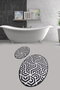 Mijölnir Juego de alfombras de baño Line Djt Multicolor, 2 piezas